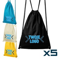 5x plecak worek bawełniany z własnym nadrukiem / logo