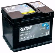 AKUMULATOR EXIDE PREMIUM 64AH 640A 64 AH EA640 P+ NAJNOWSZY MODEL !