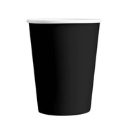 Papierové poháre čierne jednofarebné 6 ks