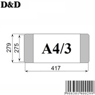 OKŁADKA na KSIĄŻKE ZABEZPIECZAJĄCA Rozmiar A4/3 25 sztuk SOLIDNA i MOCNA
