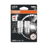 ŻARÓWKA OSRAM LED P21/5W 12V 2W BAY15D red 2 SZT