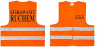 Kamizelka odblaskowa KIEROWANIE RUHEM POMARAŃCZOWA