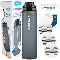 Filtračná fľaša Wessper Activemax Triline 1 l strieborná/sivá
