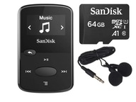 Odtwarzacz Mp3 SanDisk Clip Jam 8GB - Karta microSD SanDisk 64 GB SDXC A1