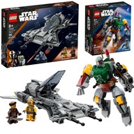 LEGO MANDALORIAN Myśliwiec 75346 + MECH Boba Fett 75369 STAR WARS ROBOT