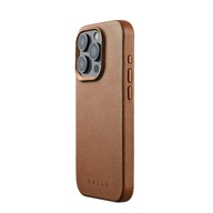 Mujjo Full Leather Case etui skórzane pokrowiec MagSafe do iPhone 15 Pro