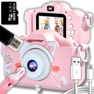 Digitálny fotoaparát pre deti Mačiatko 40 Mpx selfie hry
