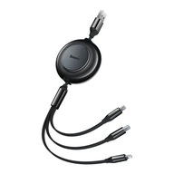 BASEUS BRIGHT MIRROR 2 KABEL PRZEWÓD 3W1 USB TYP A - MICRO USB+LIGHTNING+US