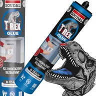 Klej akrylowy montażowy uniwersalny Soudal 310 ml T-REX GLUE BEZBARWNY