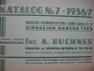 Wytwórnia Laboratoryjna BUCHNER Kraków - katalog