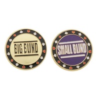 2-częściowe żetony dealera Blind Big/Small Texas Holdem Casino Roulette