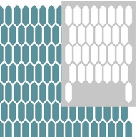 Modern Tile - szablon jak płytki, heksagony 70x100cm