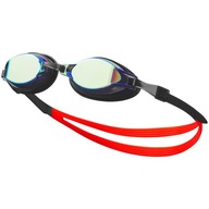 Okulary pływackie Nike Os Chrome Mirrored czarno-czerwone NESSD125-710