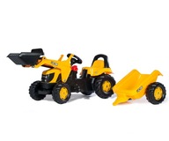 Traktor dla dzieci Rolly Kid JCB z łyżką i przyczepą Rolly Toys 023837