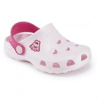 Topánky Coqui sandále detské šľapky dreváky ružové 31-32