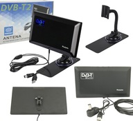 MOCNA Antena DVB-T DVB-T2 pokojowa o dużym zasięgu SLIM CZARNA NA USB