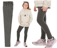 Legginsy kolorowe getry klasyczne Szare r.146 PRODUKT PL