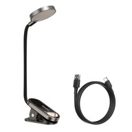 LED bezdrôtová lampa na klip Baseus Mini Clip Lamp 3 W čierno-šedá