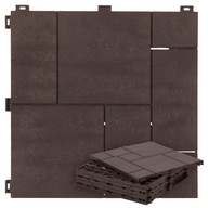 Terasová podesta terasová dlažba 6ks 0,55 m2 30x30cm hnedá dlažba kocka betón