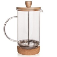 Uvarňovač čajník sklenená kanvica s piestom na kávu