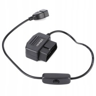 KABEL ŁADUJĄCY OBD2 USB ŁADOWARKA SAMOCHODOWA GPS DVR Z ZŁĄCZEM 16-PINOWYM