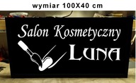 100x40 Salon kosmetyczny baner podświetlany LED kaseton podświetlana szyld