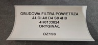 Gehäuse filter luft AUDI A8 D4 S8 Original 4H0133824