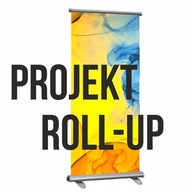 Projekt graficzny roll-up, szyldu lub billboardu