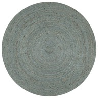 Ręcznie wykonany dywan z juty, okrągły, 150 cm,