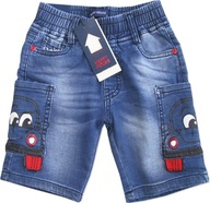 7-8 (122-128) Chlapčenské krátke šortky ŠORTKY JEANS vrecko v AUTKO K264