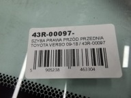 window right front front TOYOTA VERSO 09-18 / 43R-00097