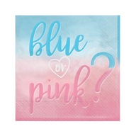 Servítky Blue or Pink ? 33 x 33 cm