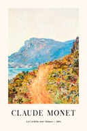 Plakat 60x40 Claude Monet pejzaż klif Monaco malowany sztuka BOHO 30 WZORÓW