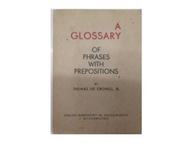 A Glossary Of Phrases With Prepositions -