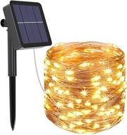 Solárna LED svetelná reťaz,12 m,120 LED diód