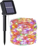 Flintronic Solárna vonkajšia svetelná reťaz, 120 LED diód, 12 m