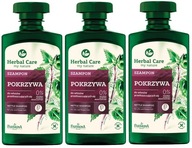 3 x HERBAL CARE ŠAMPON NA VLASY ŽIHINA 330 ML Mastnota