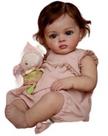 Reborn Baby Silicone bábika 60cm Látkové telo