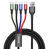 BASEUS KABEL 4w1 Lightning/2x USB C/micro USB 1.2m