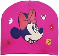 Czapka dziewczęca wiosenna / jesienna Minnie Mouse - Disney - ciemnoróżowa 52