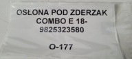 cover below bumper COMBO E 18- 9825323580 original