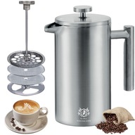 KAWIARKA ZAPARZACZ do KAWY HERBATY 1000 ml FRENCH PRESS ZAPARZACZ TŁOKOWY