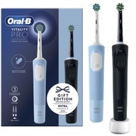 Elektrická zubná kefka Oral-B Vitality Pro D103 Duo čierna modrá