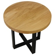 dubový stolík drevený okrúhly do obývačky 60cm