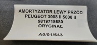 shock absorber left front PEUGEOT 3008 II 5008 II