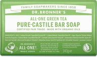 Mydlo v kocke Dr. Bronner's - zelený čaj 140g