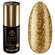 Boska Nails červený Hybridný lak No 434 GOLD RAIN 6 ml