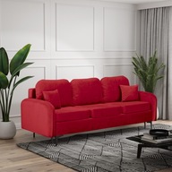 Sofa do salonu bordowa welurowa rozkładana z funkcją spania glamour 230x100