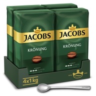 Kawa ziarnista Jacobs Krönung 4x 1kg + łyżeczka Jacobs GRATIS!