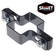 Objímka stĺpika pre plotové panely PRIECHODNÁ plotová súprava GRAFIT